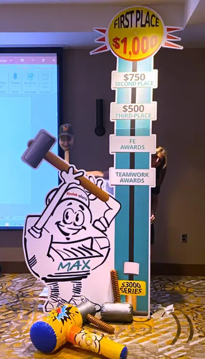 Kodak Alaris Max the Robot incentive cardboard cutout