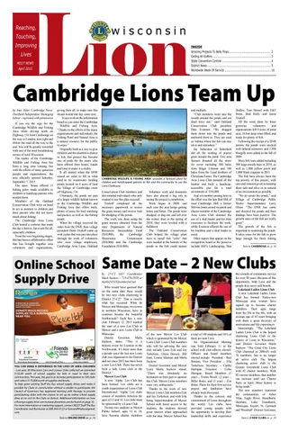 The Wisconsin Lion April 2015