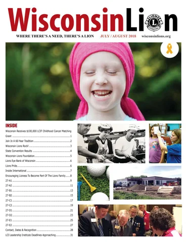 The Wisconsin Lion July/August 2018