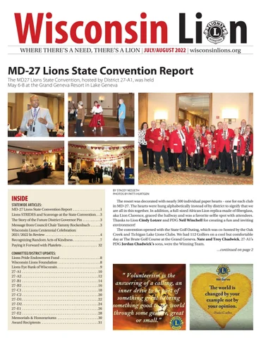 The Wisconsin Lion July/August 2022