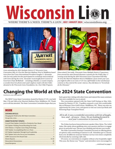 The Wisconsin Lion July/August 2024