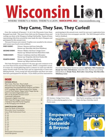 The Wisconsin Lion March/April 2022