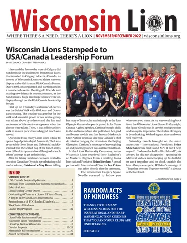 The Wisconsin Lion November/December 2022