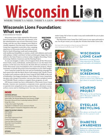 The Wisconsin Lion September/October 2023