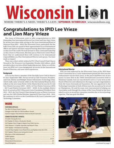 The Wisconsin Lion September/October 2024