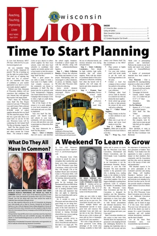 The Wisconsin Lion April 2014