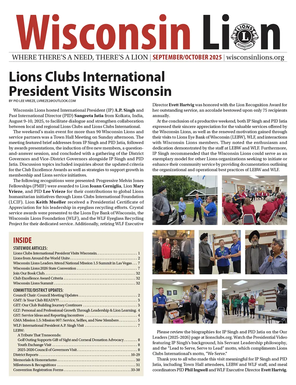 The Wisconsin Lion September/October 2025