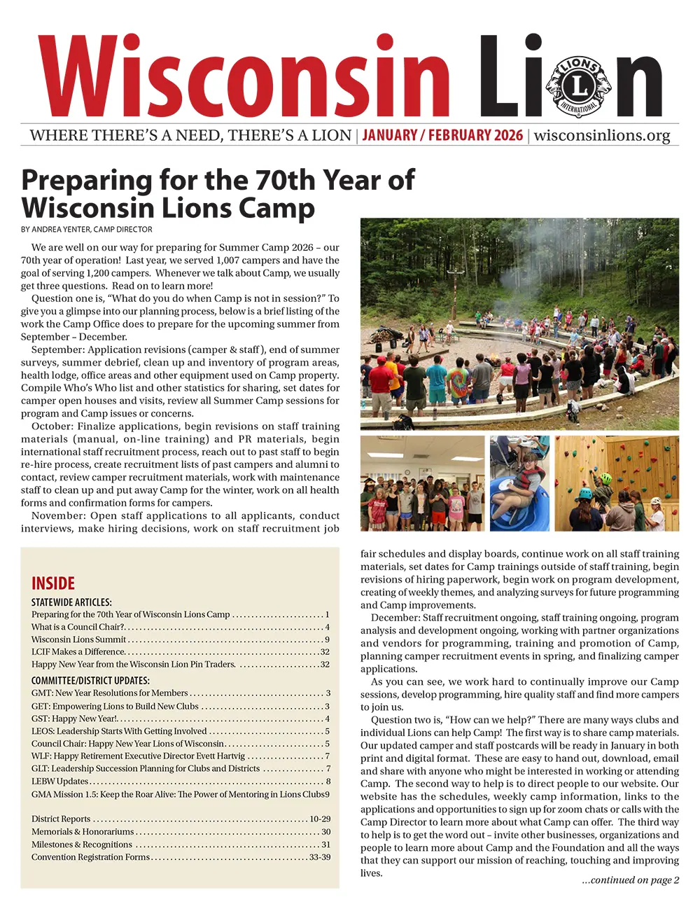 The Wisconsin Lion January/February 2026