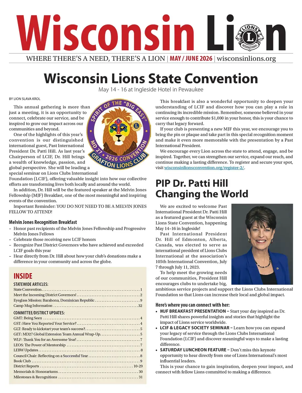The Wisconsin Lion May/June 2026